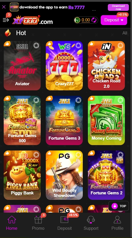 XF7777 Game